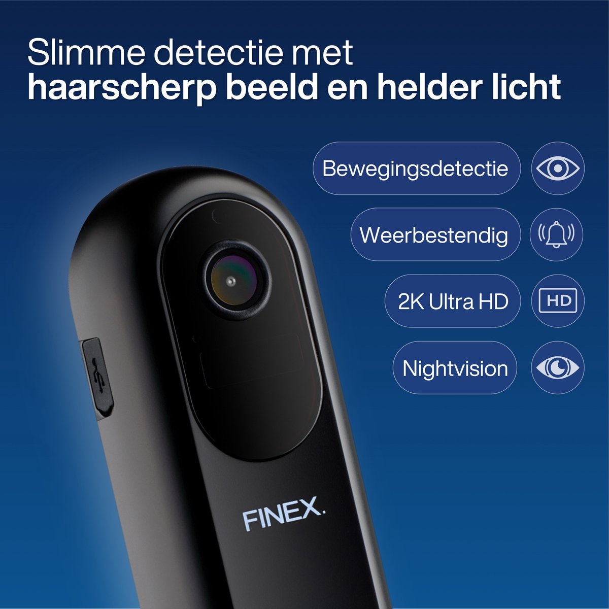 Finex Video Deurbel V2 met Binnenbel en SD-kaart 64GB