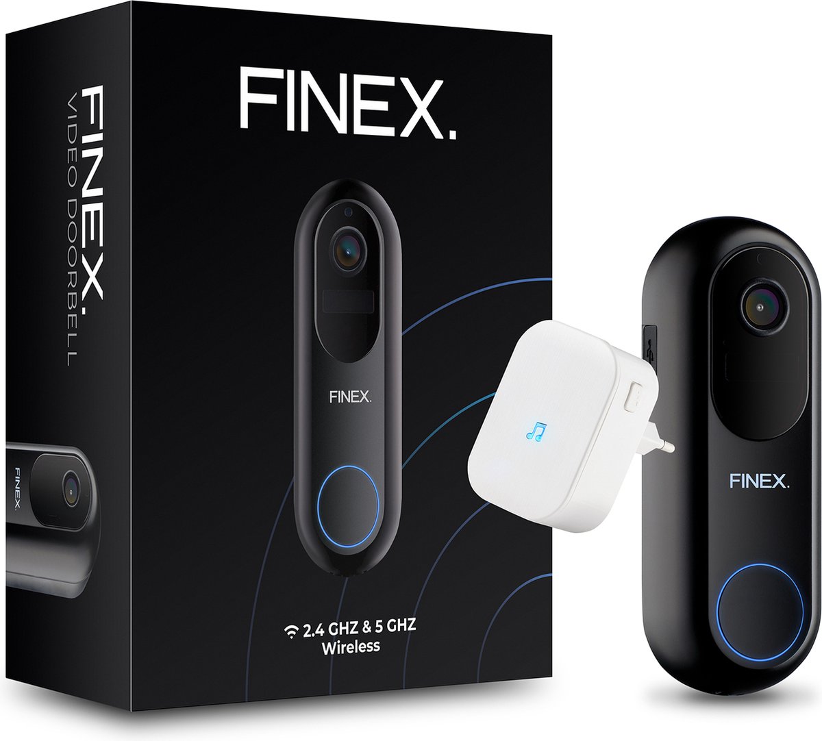 Finex Video Deurbel V2 met Binnenbel en SD-kaart 64GB