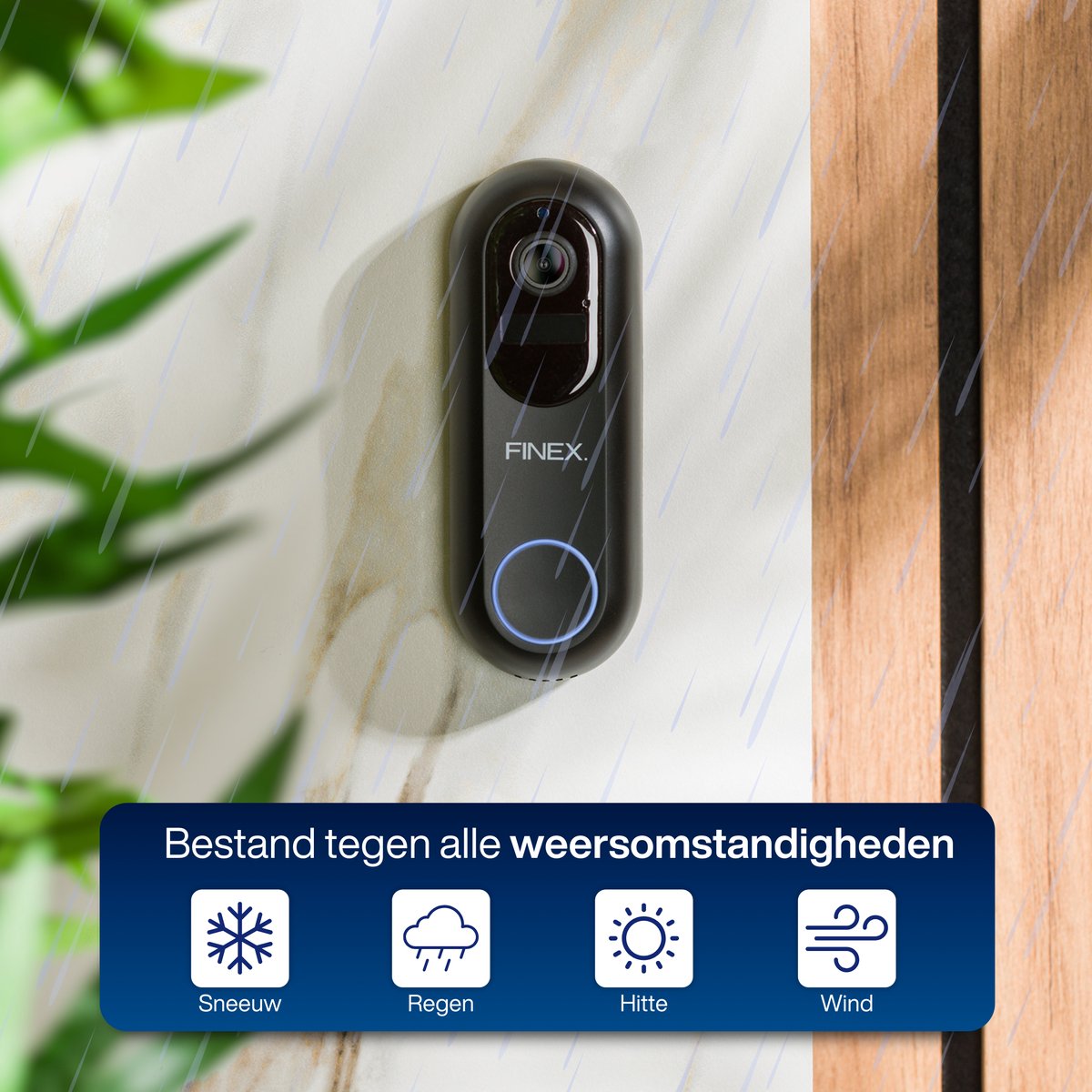 Finex Video Deurbel V2 met Binnenbel en SD-kaart 64GB