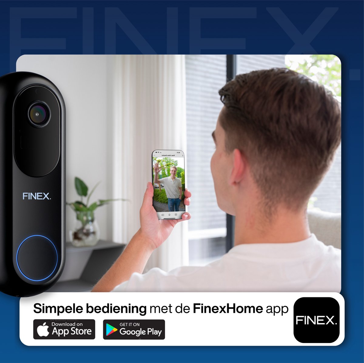Finex Video Deurbel V2 met Binnenbel en SD-kaart 64GB