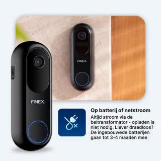 Finex™ Video Deurbel V2.1 met binnenbel