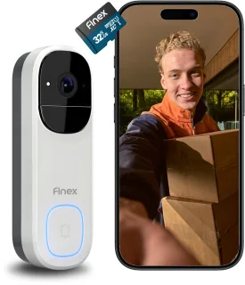 Finex Video Deurbel V3 met camera – wit