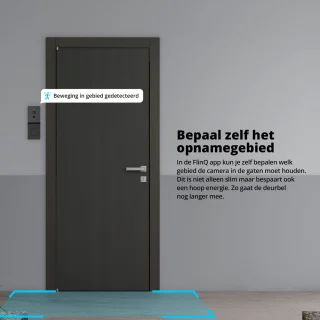 FlinQ Slimme Draadloze Deurbel met Camera 1080P Zwart