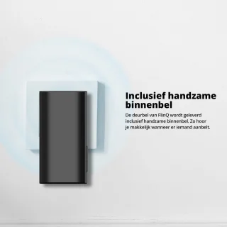 FlinQ Slimme Draadloze Deurbel met Camera 1080P Zwart