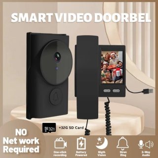 Fytura - Draadloze video-deurbel Zwart review