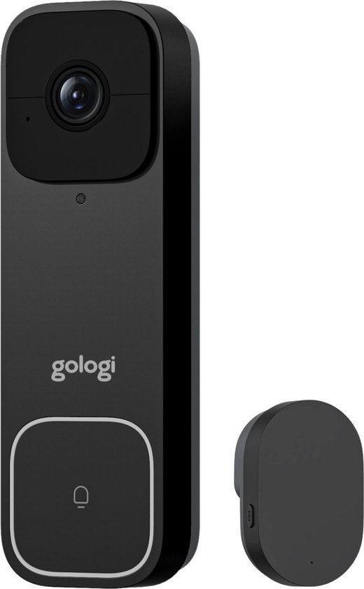Gologi Video Deurbel Draadloos Zwart