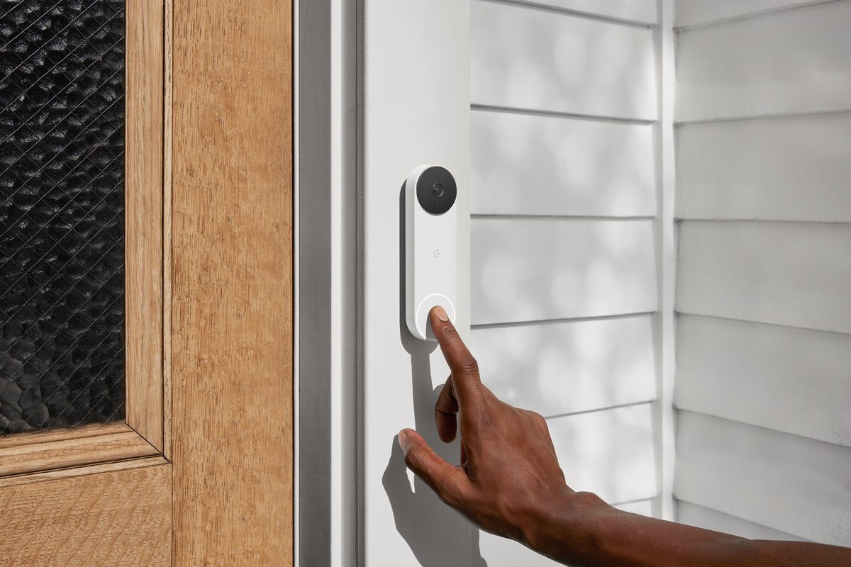 Google Nest Videodeurbel Wit Batterij