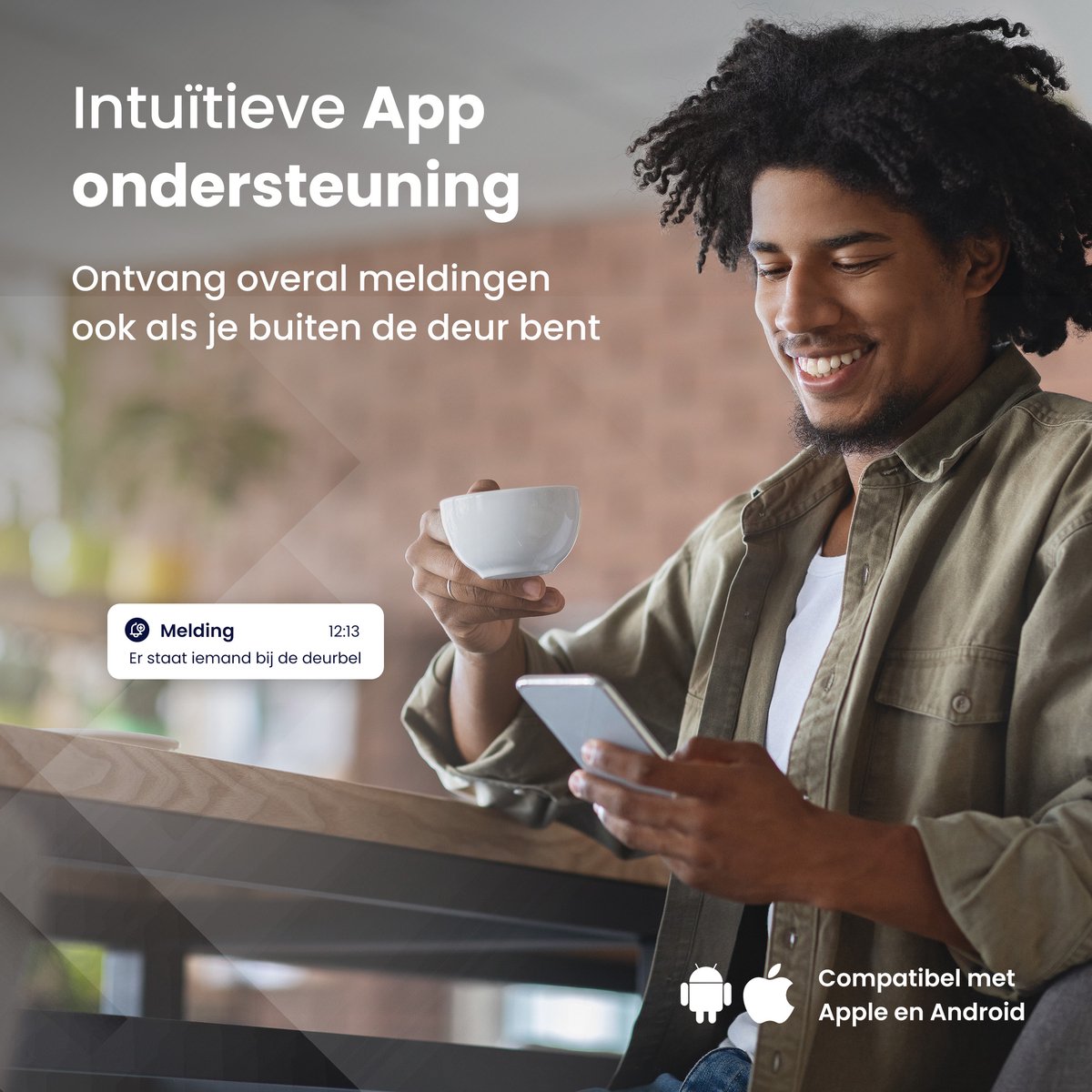 HoriVue Slimme Video Deurbel Wifi 1080P met Camera en 32GB SD kaart