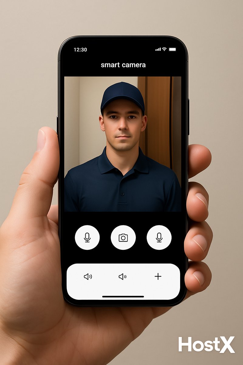 HostX Slimme Video Deurbel 720P WiFi Zwart