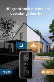 HostX Slimme Video Deurbel - Grijs