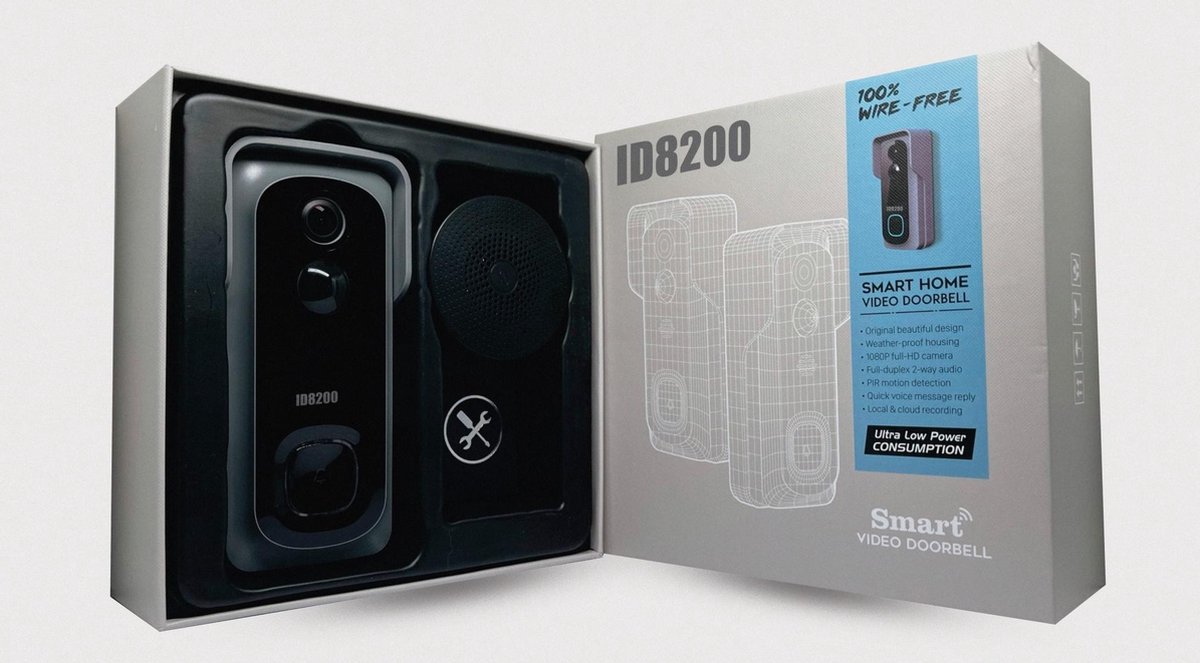 ID8200 Wi-Fi Video Deurbel