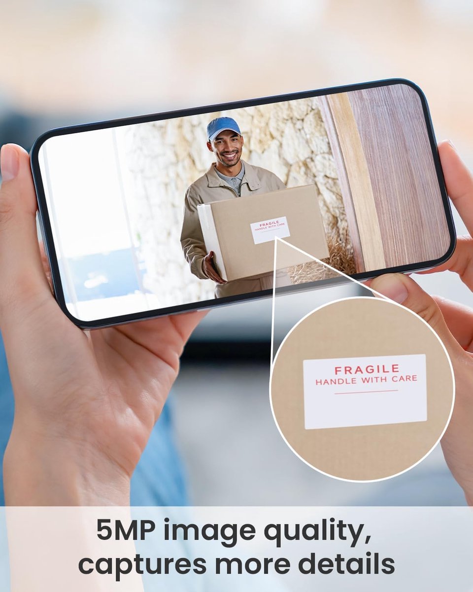 ieGeek 5MP Draadloze Deurbel Camera