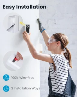 ieGeek Video-deurbel 2K 3MP batterij 5200mAh