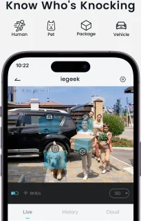 ieGeek WiFi-videodeurbel