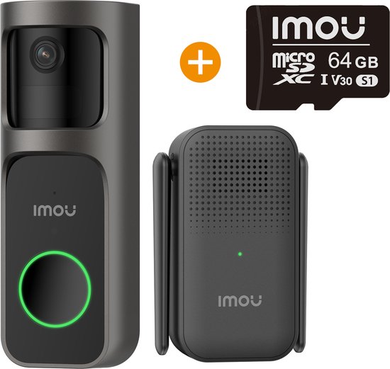 Imou Deurbel 2S Kit 2K QHD 64GB MicroSD