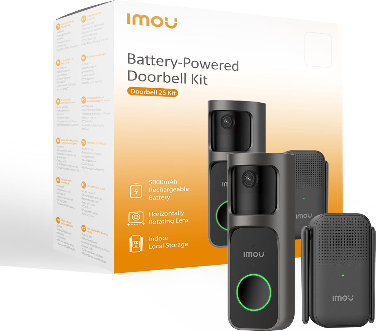 Imou Deurbel 2S Kit Slimme Draadloze Video Deurbel