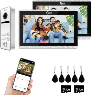 Intercom Video Deurtelefoon voor Twee Gezinnen