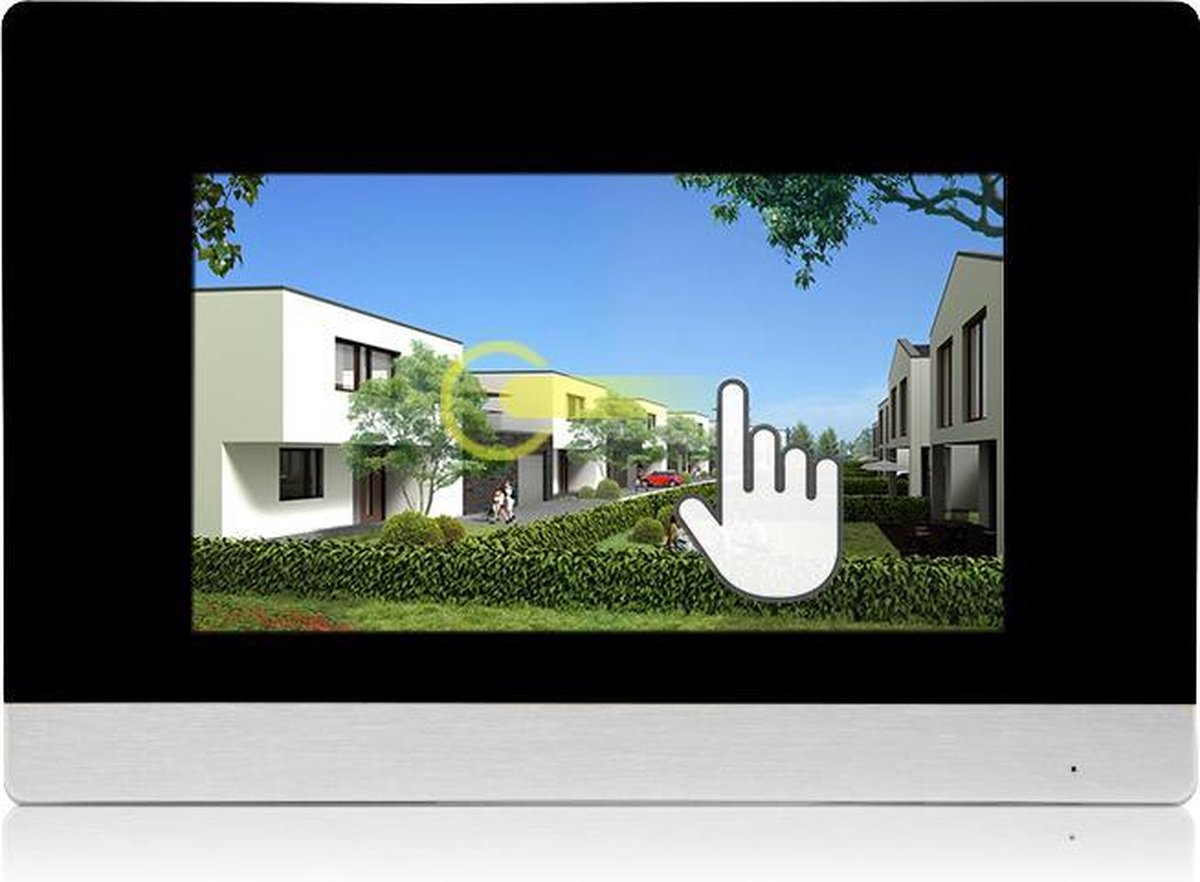 IntercomDirect ID 4-knops buitenpaneel + 4 monitoren