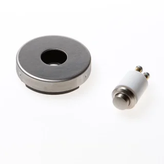 Intersteel Deurbel rond verdekt rvs geborsteld