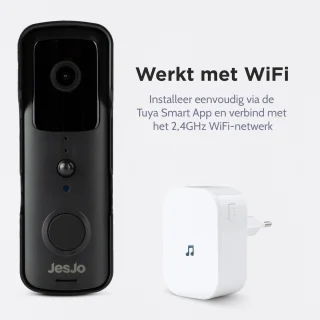JesJo Slimme Video Deurbel 1080P Wifi Draadloos