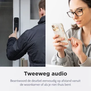 JesJo Slimme Video Deurbel 1080P Wifi Draadloos
