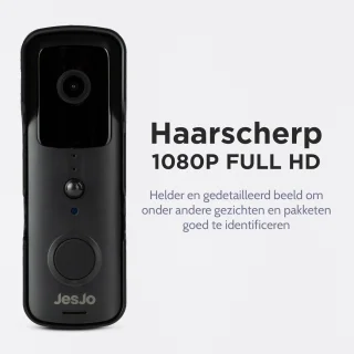 JesJo Slimme Video Deurbel 1080P Wifi Draadloos