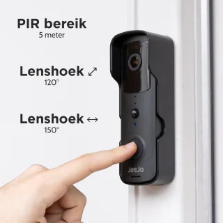 JesJo Slimme Video Deurbel 1080P Wifi Draadloos