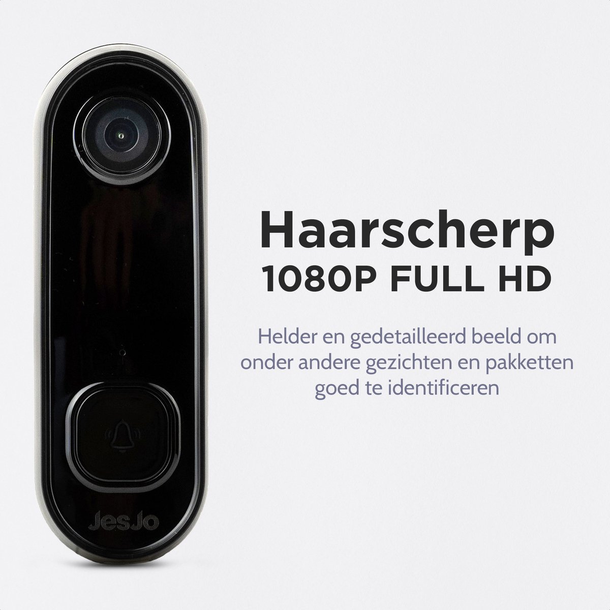 JesJo Video Deurbel Bedraad 1080P HD Wifi