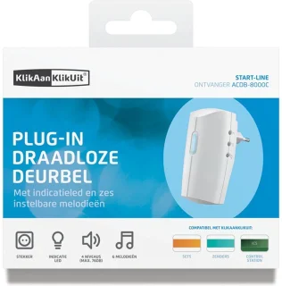KlikAanKlikUit ACDB-8000C Deurbelgong Wit