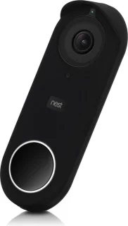 kwmobile siliconen hoes voor Nest Hello Video Doorbell zwart