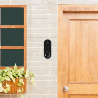 kwmobile siliconen hoes voor Nest Hello Video Doorbell zwart