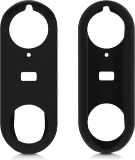 kwmobile siliconen hoes voor Nest Hello Video Doorbell zwart