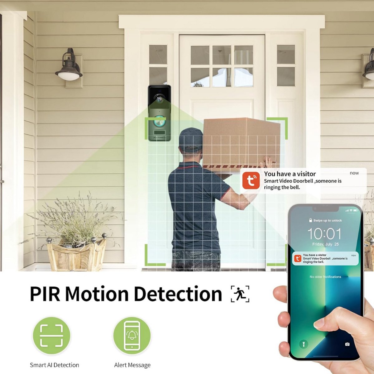 Wat vinden we goed aan de Lexium draadloze video deurbel zonder abonnement
