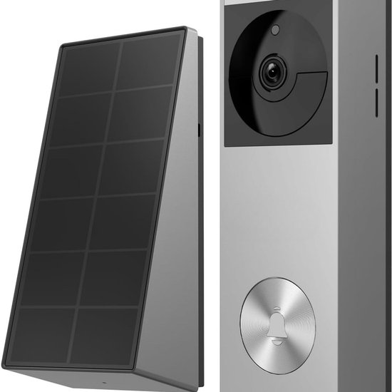 Lexium CP3 Pro — Draadloze video deurbel met zonne-energie en 2K-kleurennachtzicht