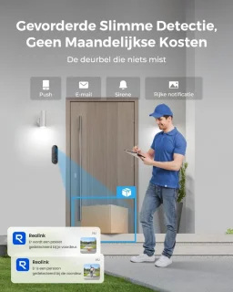 Lexium Video Draadloze Deurbel met Camera en App