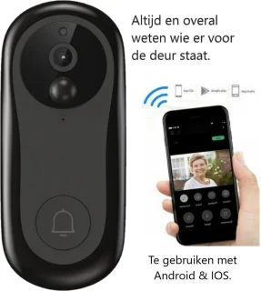 Living Needs Draadloze Deurbel 1080P HD Camera