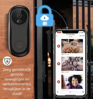 Living Needs Draadloze Deurbel 1080P HD Camera