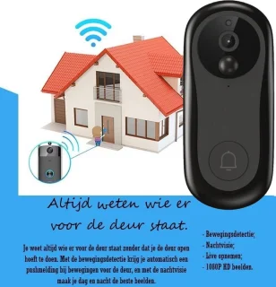 Living Needs Draadloze Deurbel 1080P HD Camera