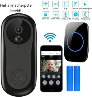 Living Needs Draadloze Deurbel 1080P HD Camera