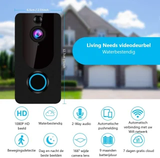 Living Needs Draadloze Video Deurbel 1080P