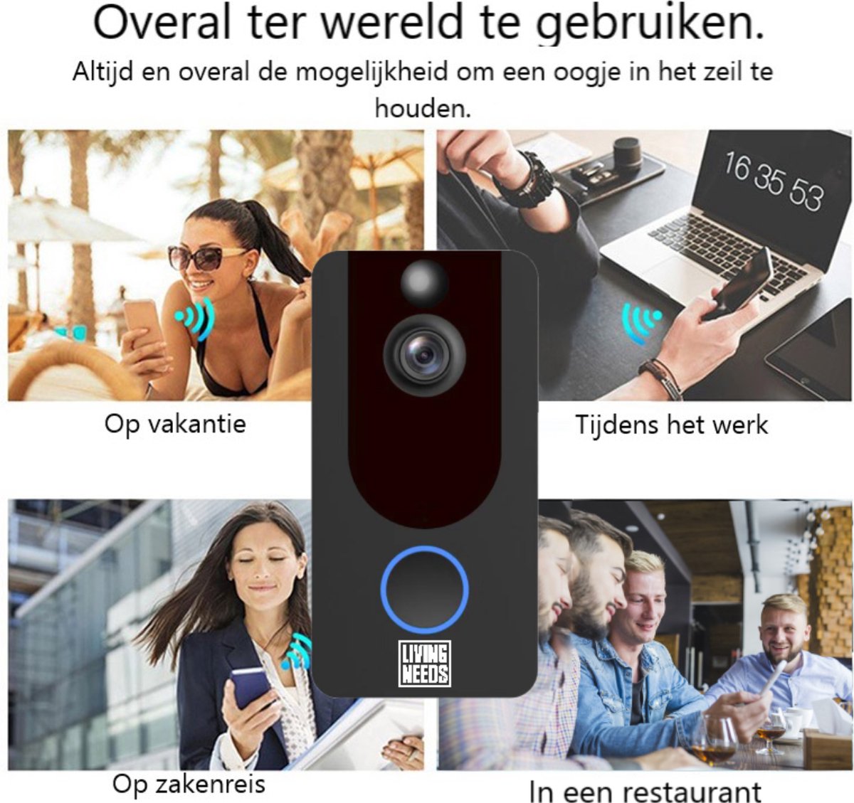 Living Needs Draadloze Video Deurbel 1080P