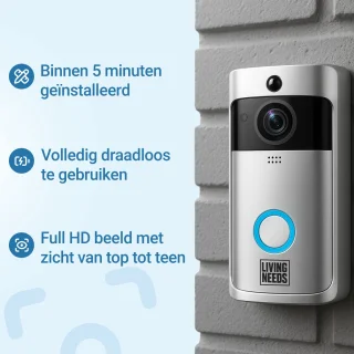 Living Needs Draadloze Video Deurbel HD