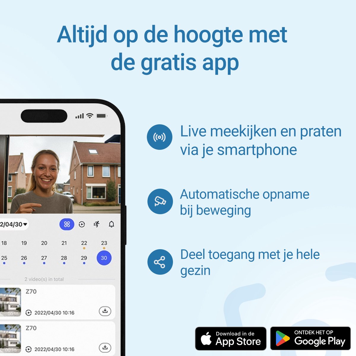 Living Needs Draadloze Video Deurbel HD