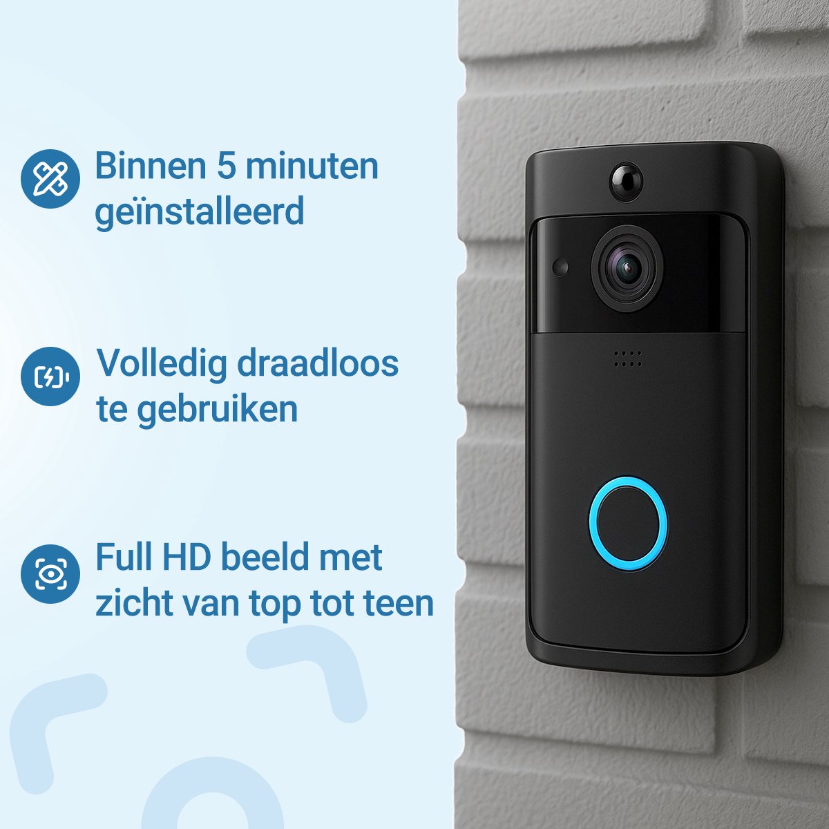 Living Needs Video Deurbel Draadloos HD Camera