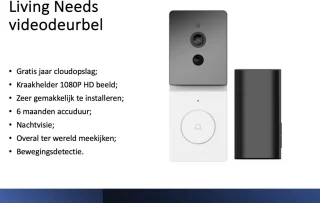 Living Needs Videodeurbel Draadloos