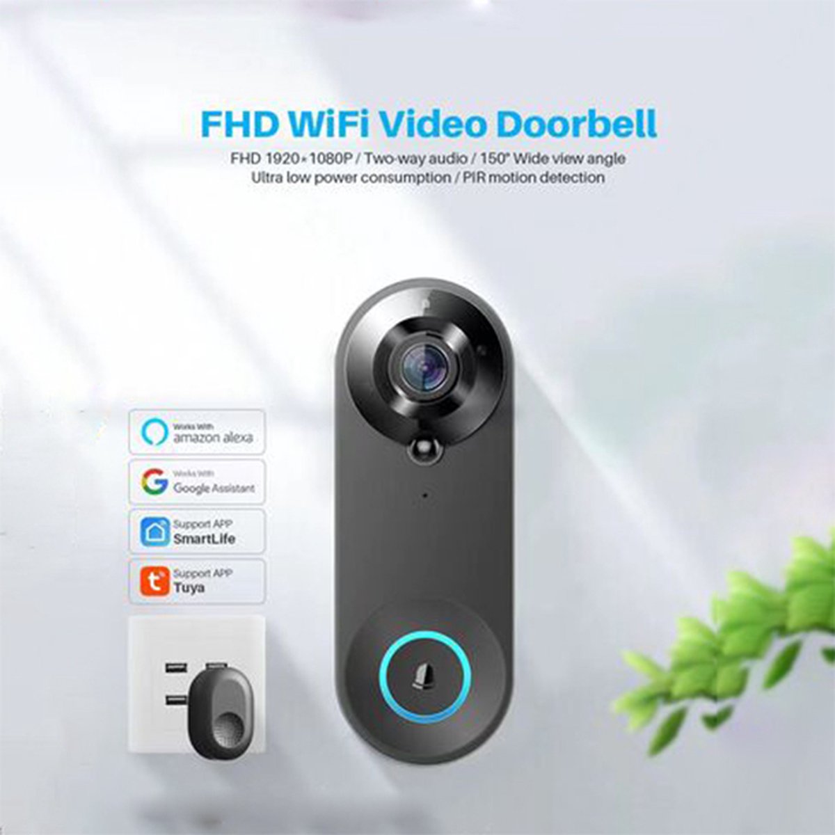 Wat vinden we goed aan de Lopoleis Slimme Video Deurbel Wifi 1080P Met Draadloze Gong