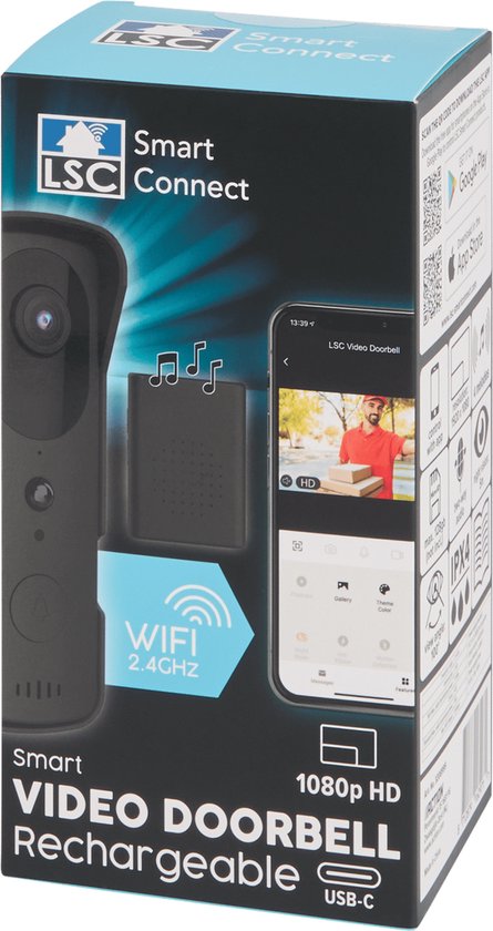 LSC Smart Connect Videodeurbel Batterij