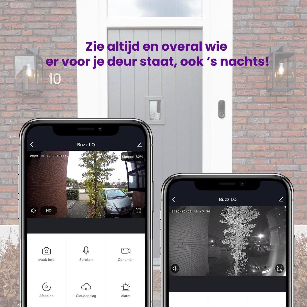 Marmitek Buzz LO Draadloze Deurbel met Camera en Wifi