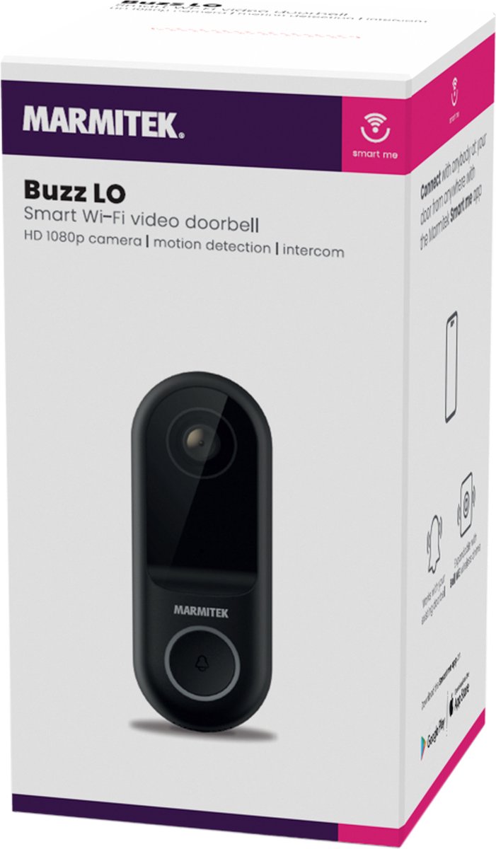 Marmitek Buzz LO Draadloze Deurbel met Camera en Wifi