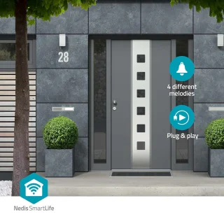 Nedis SmartLife Gong 433 MHz Wit